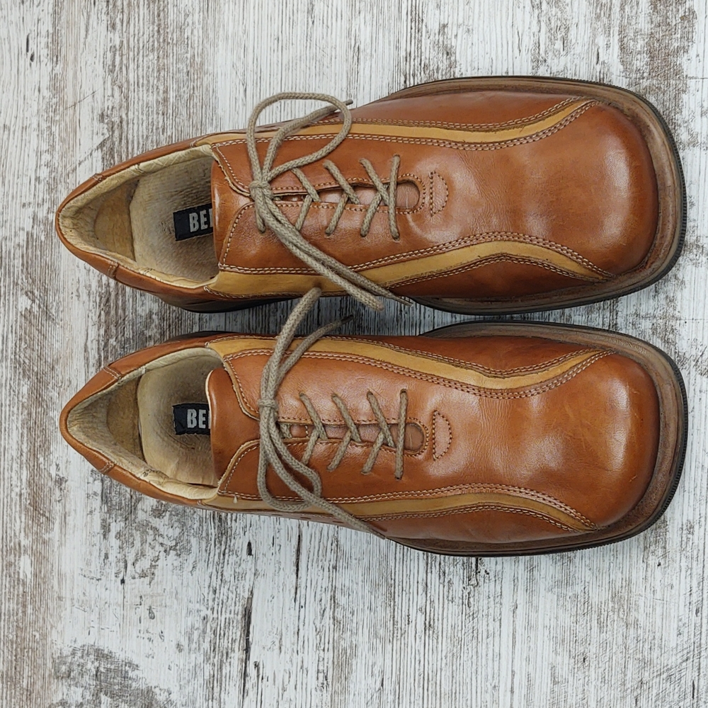 🟪Sz 43 Bed Stu Brown Leather Lace Up Oxford - Picture 5 of 16